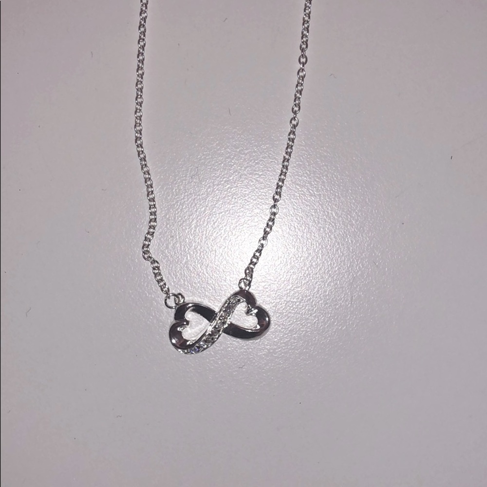 Heart Infiniti silver necklace